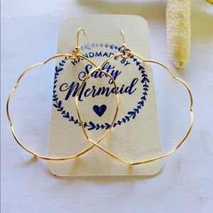 Mermaid Wave Hoop Earrings